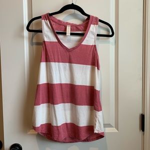 Altard State pink and white striped tank top